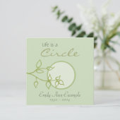 カスタマイズ可能な死亡の離れ発表() 案内状 (スタンド正面)