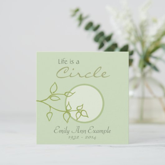 カスタマイズ可能な死亡の離れ発表() 案内状 (スタンド正面)