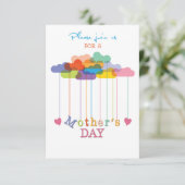 カスタマイズ可能な母の日のブランチへの招待 招待状 (スタンド正面)