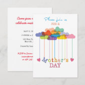 カスタマイズ可能な母の日のブランチへの招待 招待状 (正面/裏面)