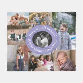 カスタマイズ可能な母の日の写真 フリースブランケット