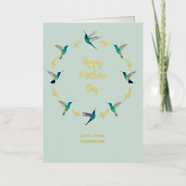 カスタマイズ可能な母の日箔グリーティングカード 箔グリーティングカード