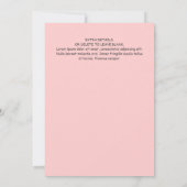 カスタマイズ可能な母の日茶パーティー 招待状 (裏面)