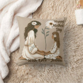 カスタマイズ可能な母の日。ボホ母の日。 クッション (ブランケット)