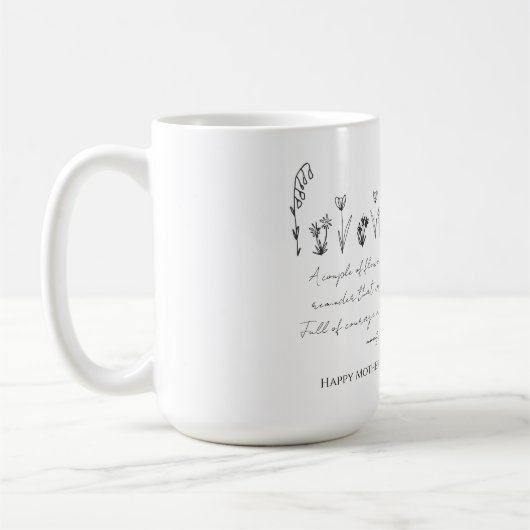 カスタマイズ可能な母親の日「最高の母」マグ コーヒーマグカップ (左)