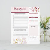 カスタマイズ可能な毎日のプランナーテンプレート (スタンド正面)