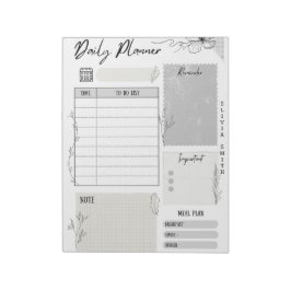 カスタマイズ可能な毎日のプランナーメモ帳 – スケジュール ノートパッド