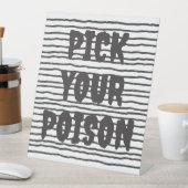 カスタマイズ可能な毒の選択 台座サイン (インサイチュ)