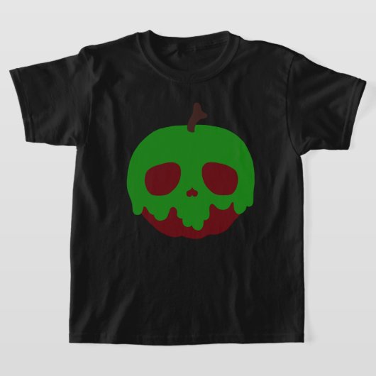 カスタマイズ可能な毒リンゴ Tシャツ (レイダウン)