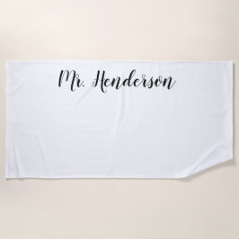 カスタマイズ可能な氏ビーチタオル ビーチタオル