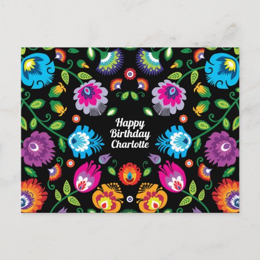 🎁カスタマイズ可能な民俗はがき ポストカード (正面)