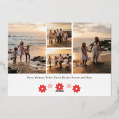 カスタマイズ可能な民芸箔クリスマスフォトカード 箔シーズンカード (裏面)