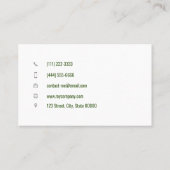 カスタマイズ可能な気に芝刈り機 名刺 (裏面)