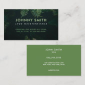 カスタマイズ可能な気に芝生スローガン名刺 名刺 (正面/裏面)