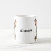 カスタマイズ可能な水の色ウサギポートレートマグ コーヒーマグカップ (中央)