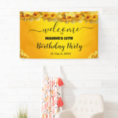 カスタマイズ可能な水仙3月誕生花誕生日 横断幕 (インサイチュ)