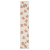 カスタマイズ可能な水彩かぼちゃテーブルランナー ミディアムテーブルランナー (正面)