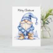 カスタマイズ可能な水彩の冬の格言 シーズンカード (スタンド正面)