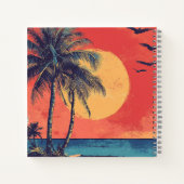 カスタマイズ可能な水彩旅行ジャーナル ノートブック (裏面)