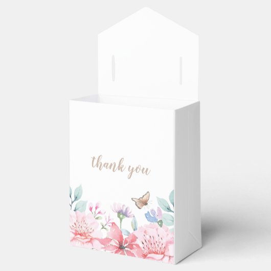 カスタマイズ可能な水彩蝶の好意ボックス フェイバーボックス (オープン)