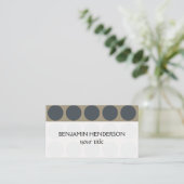 カスタマイズ可能な水玉模様任意の色オンラテ 名刺 (スタンド正面)