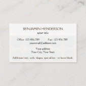 カスタマイズ可能な水玉模様任意の色オンラテ 名刺 (裏面)