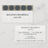 カスタマイズ可能な水玉模様任意の色オンラテ 名刺 (正面/裏面)