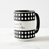 カスタマイズ可能な水玉模様 マグカップ (正面右)