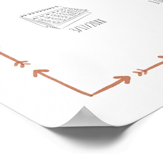 カスタマイズ可能な水色アヒル子供部屋誕生詳細 ポスター (角)