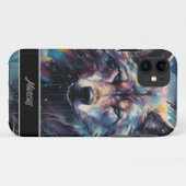 カスタマイズ可能な水色オオカミ Case-Mate iPhoneケース (裏面(横))