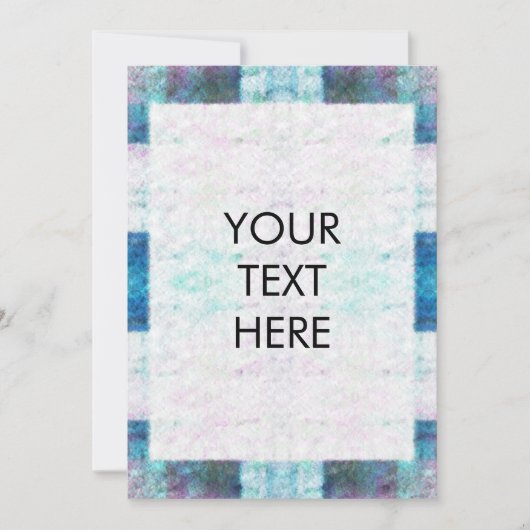 カスタマイズ可能な水色絞り染め空白のカード シーズンカード (正面)