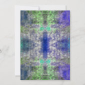 カスタマイズ可能な水色絞り染め空白のカード シーズンカード (裏面)