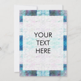 カスタマイズ可能な水色絞り染め空白のカード シーズンカード