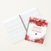 カスタマイズ可能な水色 ノートブック (内部)