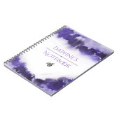 カスタマイズ可能な水色 ノートブック (左側)