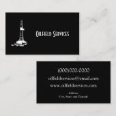 カスタマイズ可能な油田の名刺 名刺 (正面/裏面)