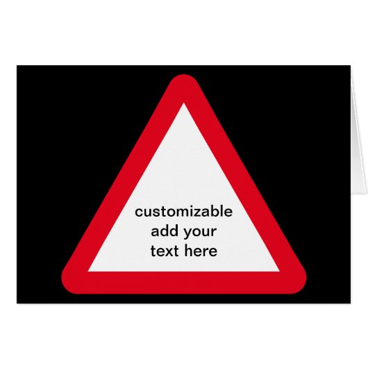 カスタマイズ可能な注意記号 (正面横)