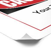 カスタマイズ可能な注意記号 フォトプリント            (角)