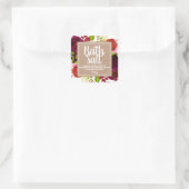 カスタマイズ可能な浴塩ラベル スクエアシール (バッグ)