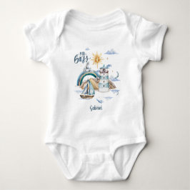 カスタマイズ可能な海の大ボス船 ベビーボディスーツ