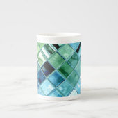 カスタマイズ可能な海の骨灰磁器のマグの~を開けて下さい! ボーンチャイナマグカップ (正面)