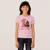 カスタマイズ可能な海賊の最初の誕生日シャツ1年 ベビーTシャツ (正面フル)