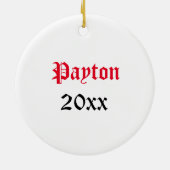 カスタマイズ可能な海賊写真ブース セラミックオーナメント (裏面)