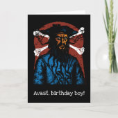 カスタマイズ可能な海賊黒ひげカード カード (正面)