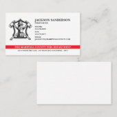 カスタマイズ可能な消防署のロゴ 名刺 (正面/裏面)