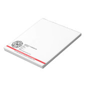 カスタマイズ可能な消防署の消防士ロゴ ノートパッド (回転)