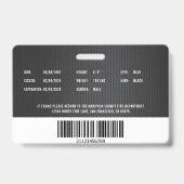 カスタマイズ可能な消防署職員 バッジ (Back)