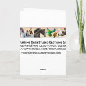 カスタマイズ可能な深紅色誕生日カード カード (裏面)