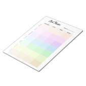 カスタマイズ可能な減量トラッカー&ミールプランナー ノートパッド (アングル)