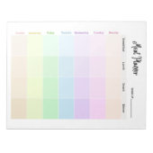 カスタマイズ可能な減量トラッカー&ミールプランナー ノートパッド (正面)